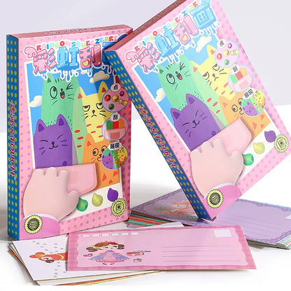 DIY Rainbow Scratch Art Painting