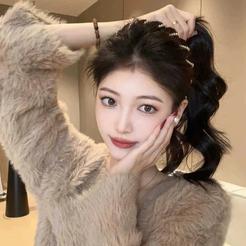 🔥Vintage High Cranium Artificial Pearl Headband (50% OFF)